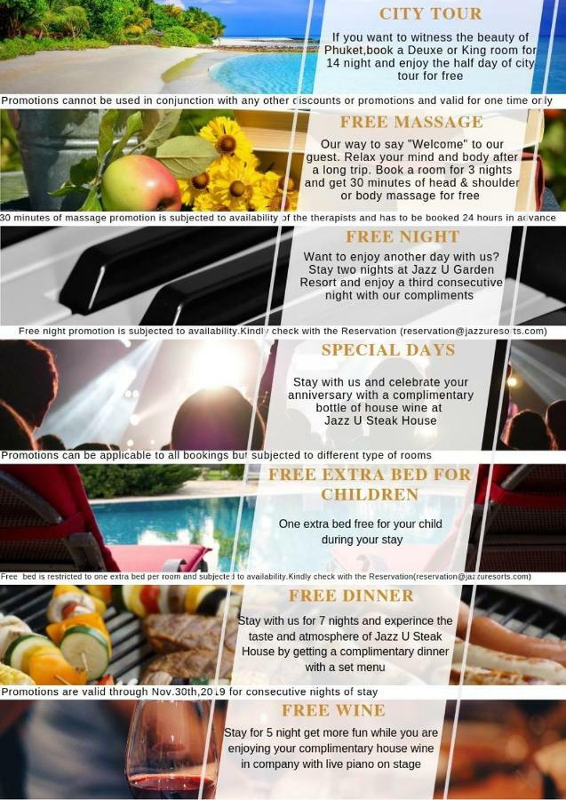 Jazz U Garden Resort Bãi biển Kata Ngoại thất bức ảnh
